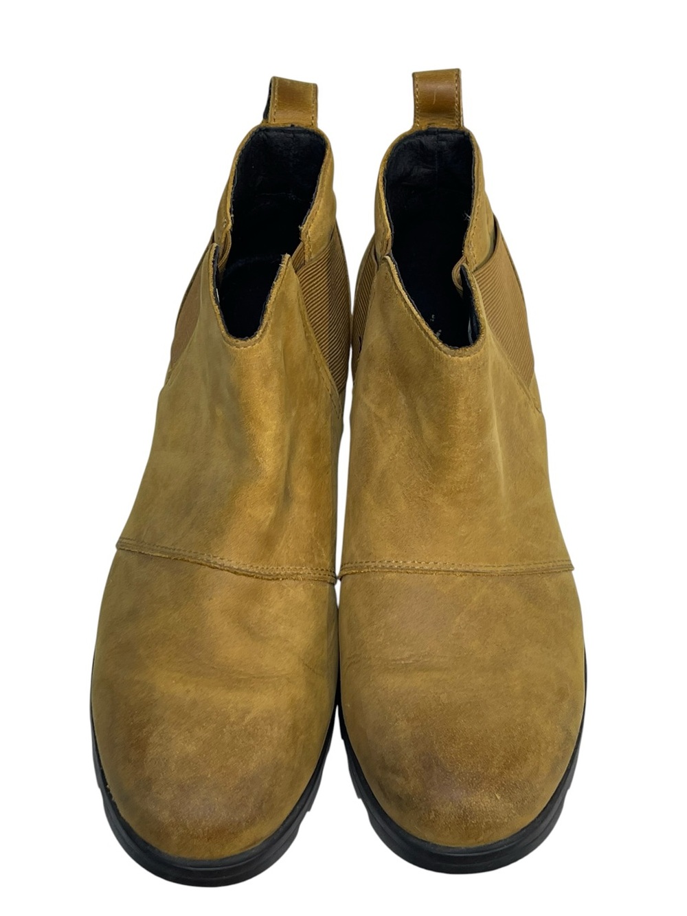 SOREL Emelie Chelsea Boots Waterproof Camel Brown Leather Women’s Size 10.5 - Picture 8 of 11